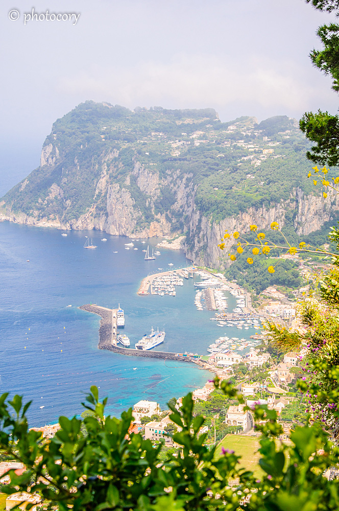 Tyrrhenian Sea. View over the Port in Capri