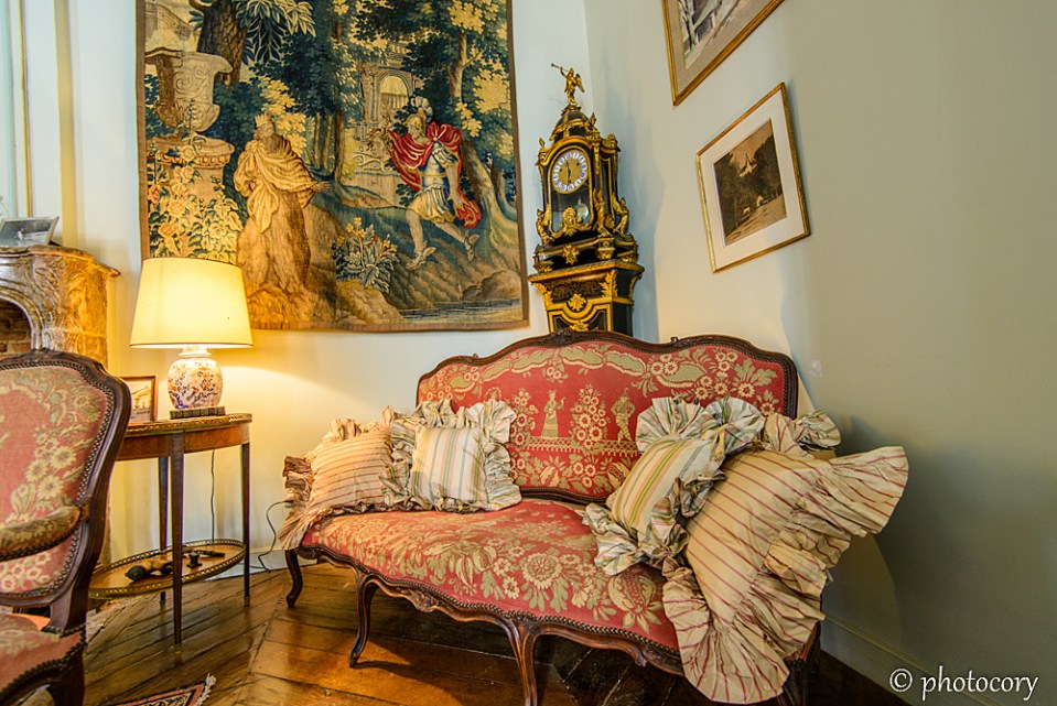 Cozy corner at Castle of Veves