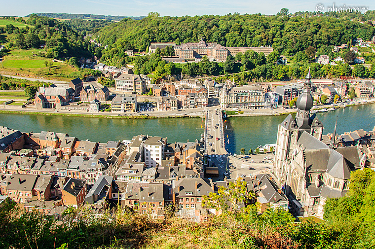 Dinant seen from the hill