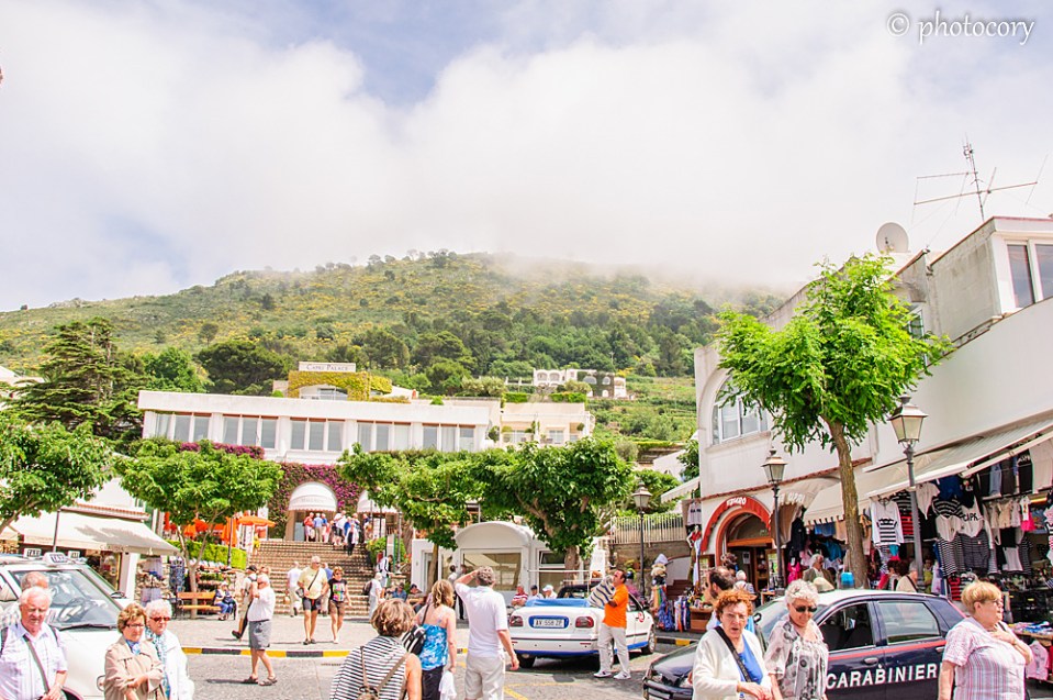 Tourists in Capri