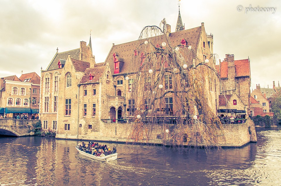 this quay is the most popular place for photography in Bruges