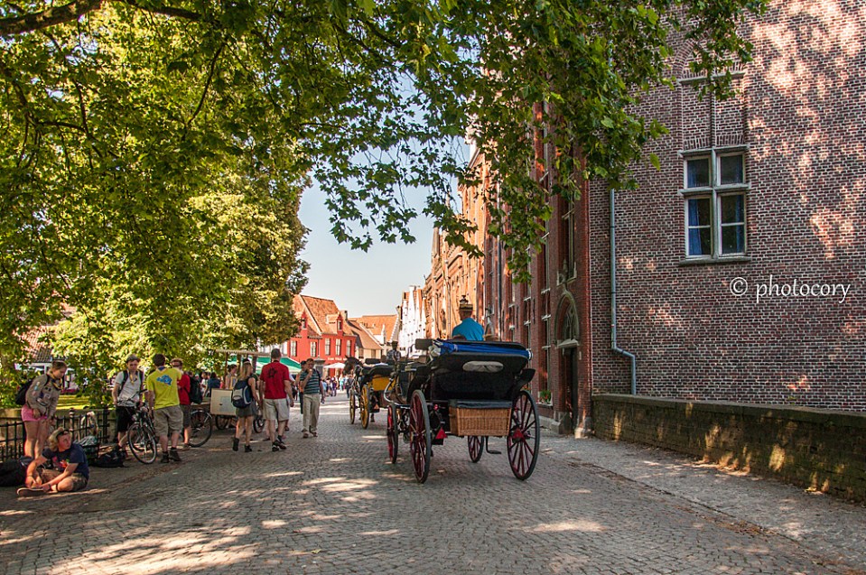 Horse and carriage in Bruges, a fun way for sightseeing!