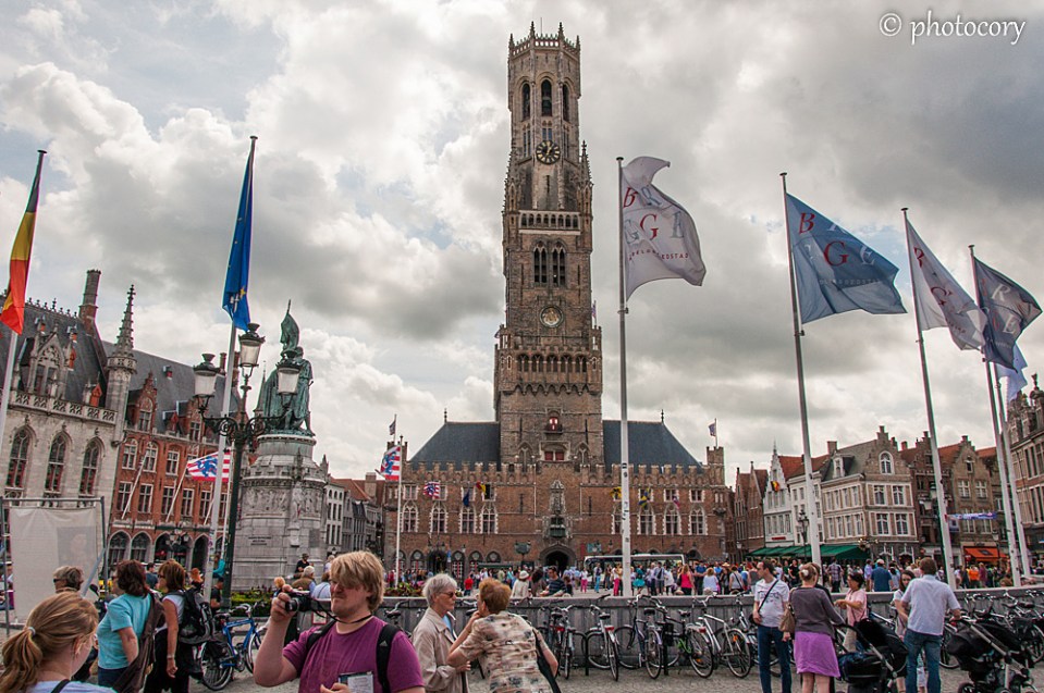 The belfry tower, view from Central Market