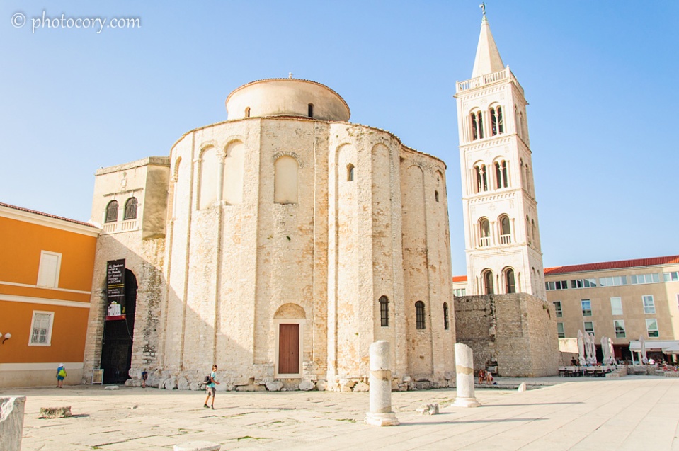The old city in Zadar. It was very cold in that building! I enjoyed it!