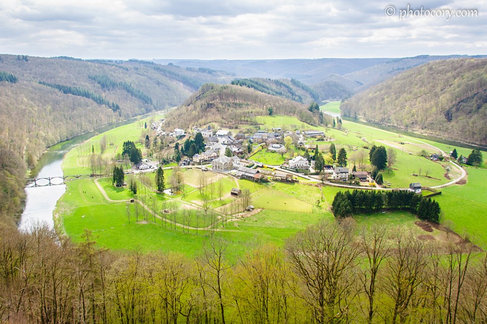 The view over the village