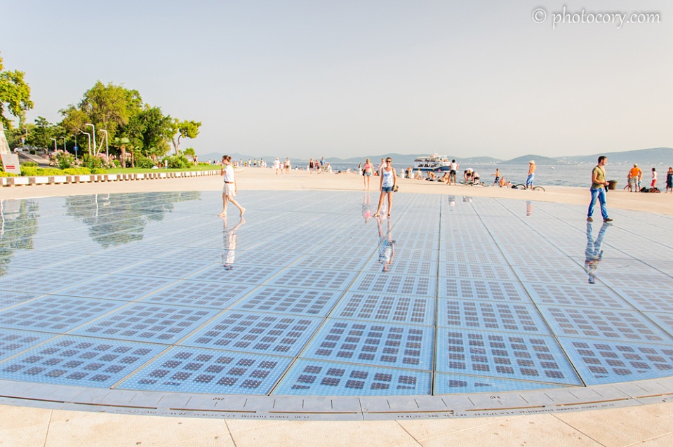 A very large solar panel in Zadar