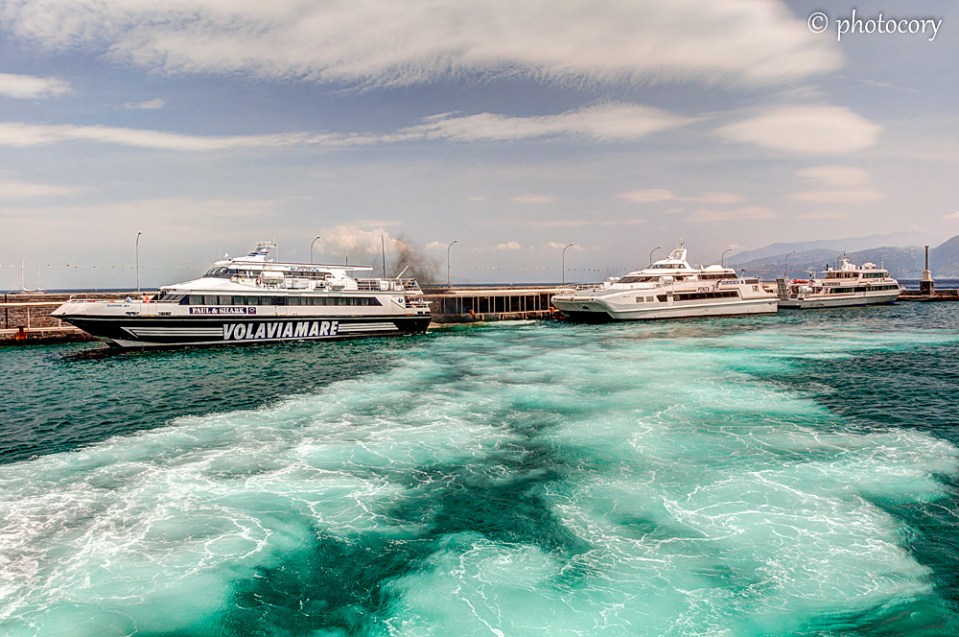 the turcoaz Tyrrhenian Sea
