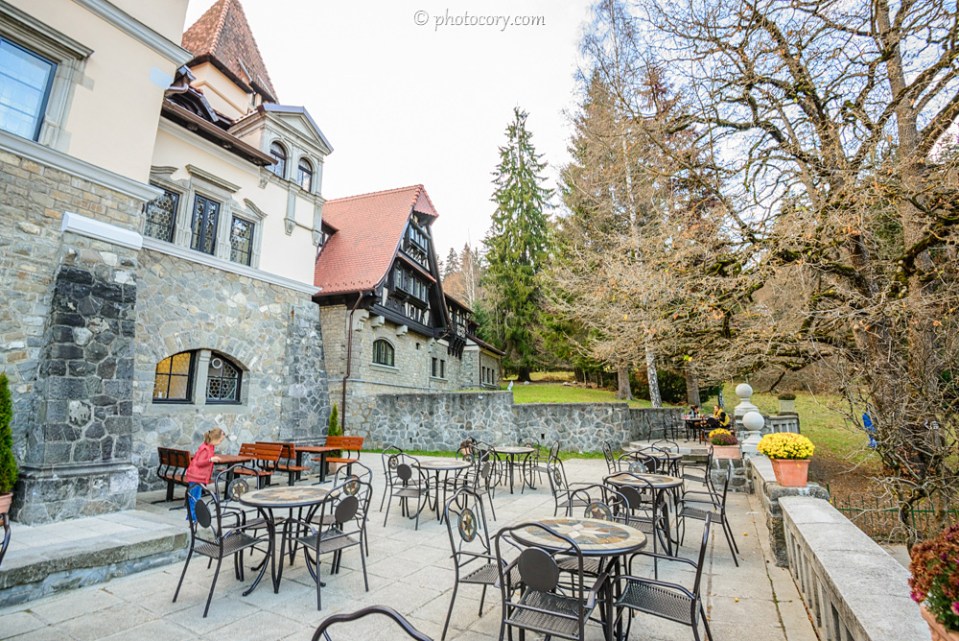This is where you can have a coffee, a hot wine or some very good Romanian cakes