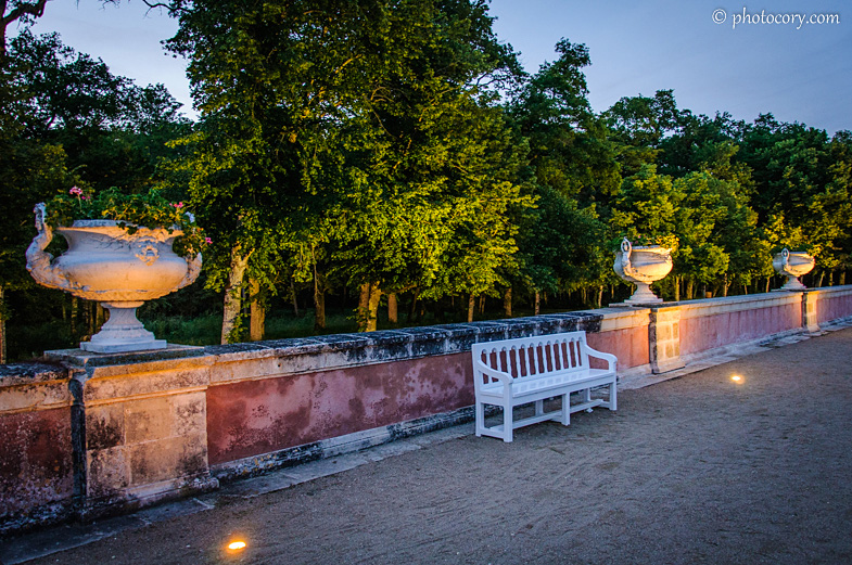 Illuminated Garden Chenonceau castle