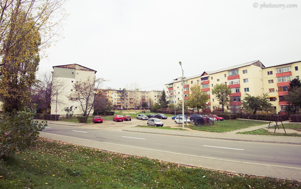 Old communist buildings in Targoviste