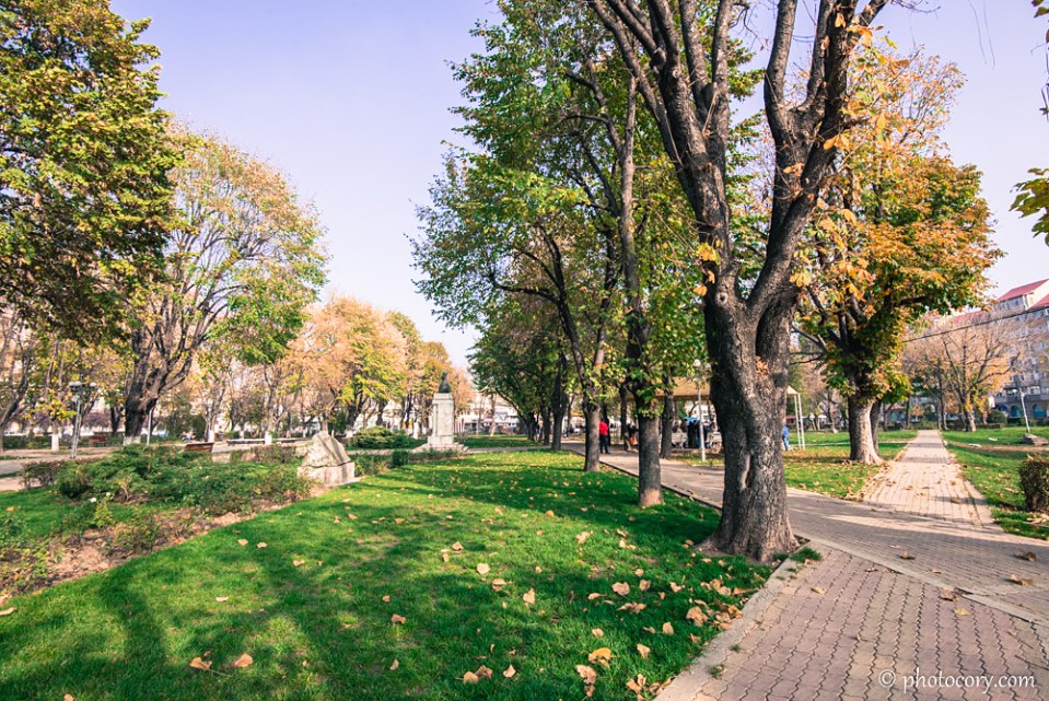 Alleys in the Central Park of Targoviste