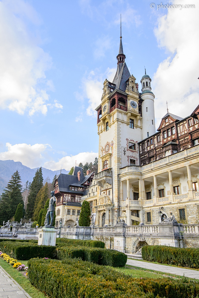 Peles Castle courtyard
