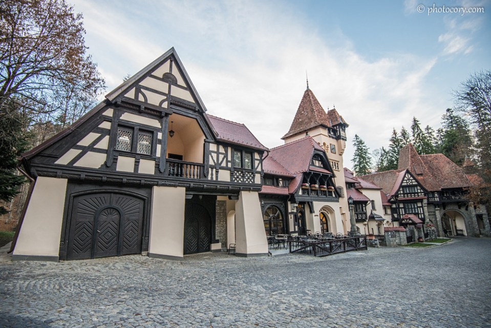 The old guard's houses and stables are now a restaurant
