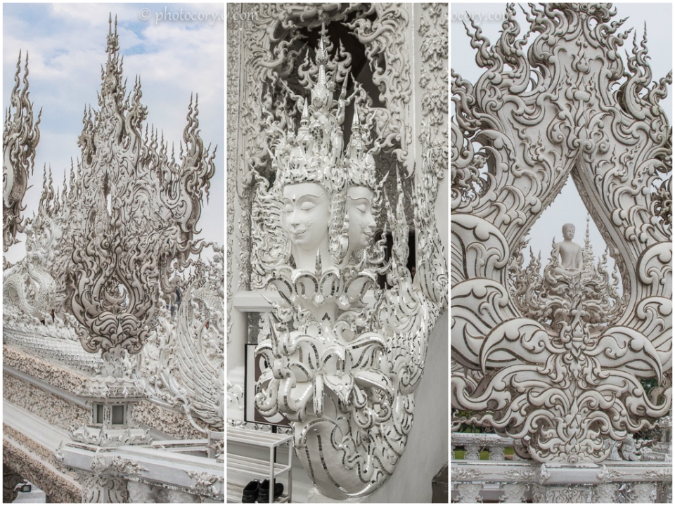 Decorations and carvings reaching towards the sky
