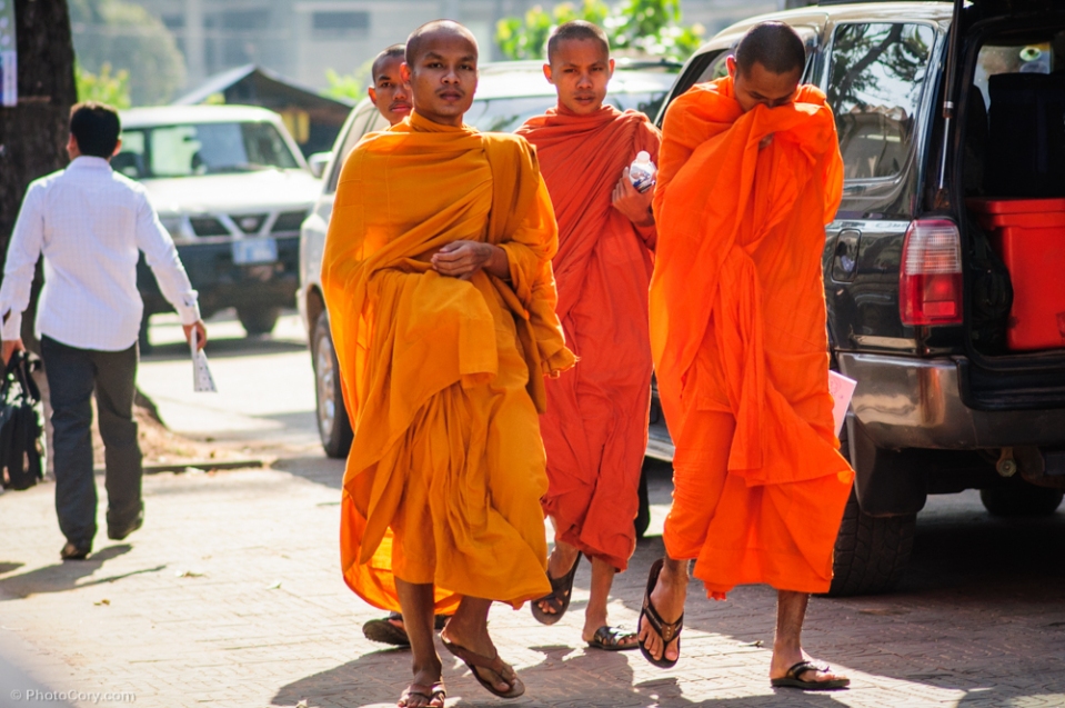 Buddhist monks in Siem Reap