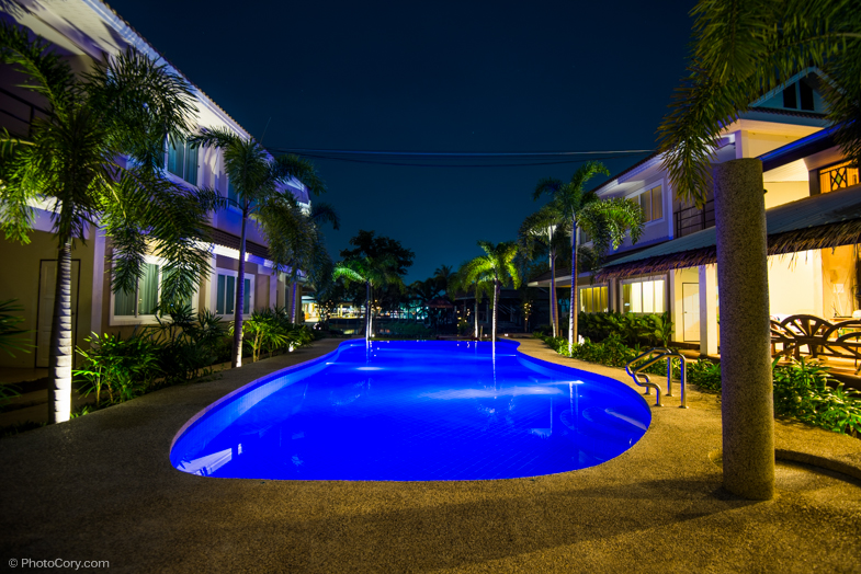 Our housing in Kanchanaburi// Hotelul in care am stat in Kanchanaburi