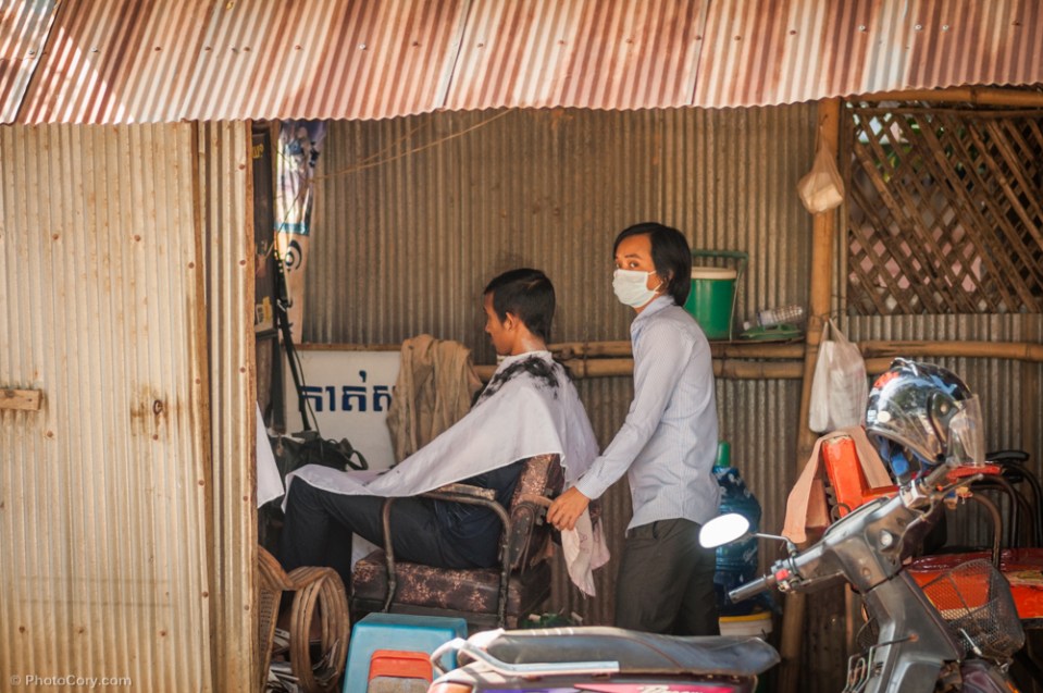Hair dresser in Siem Reap / Frizer in Siem Reap
