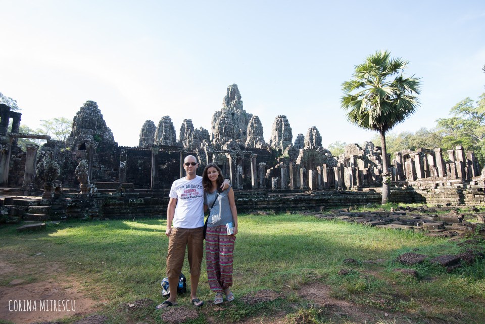 in front of bayon temple