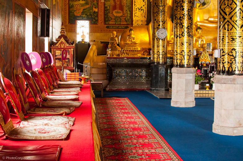 inside wat jet yot chiang rai