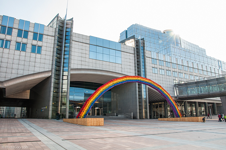 European Parliament rainbow