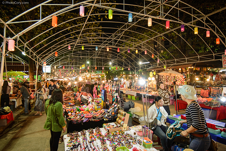 night bazaar chiang mai thailand