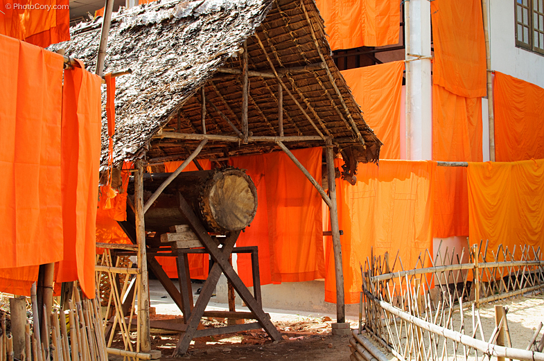 orange cloths for monks