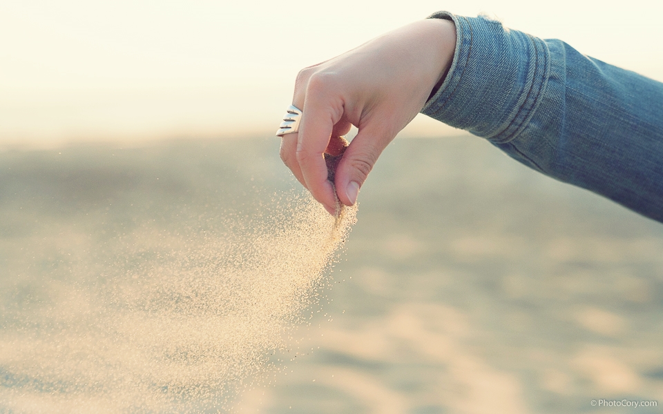 sand in wind