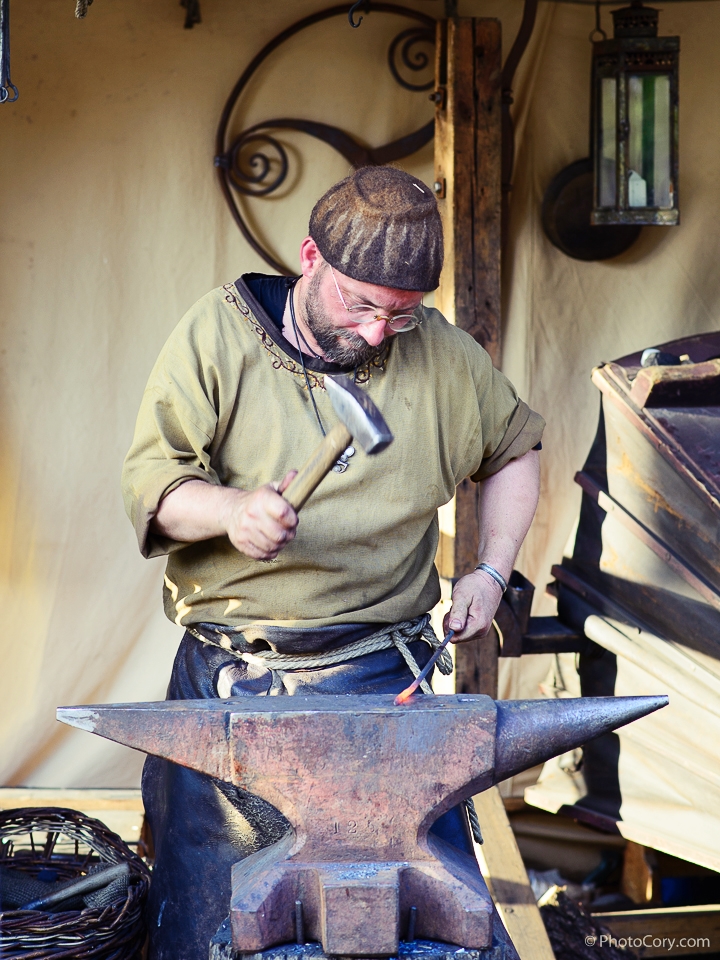 blacksmith medieval market Bruxelles Belgium