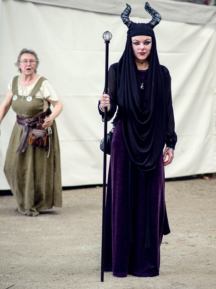 costume black goth horns maleficent