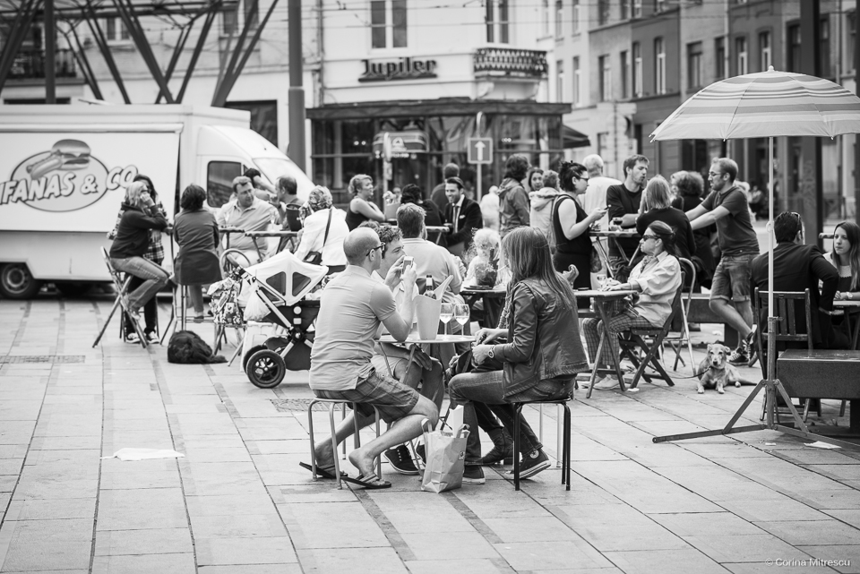 Place Flagey on a sunday morning