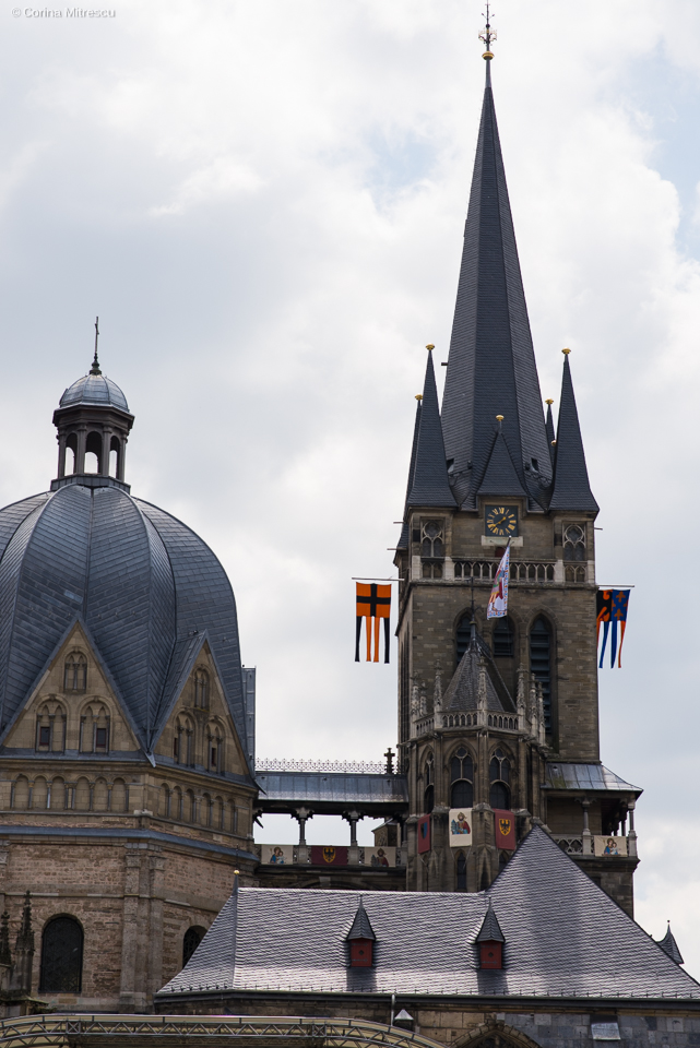 towers cathedral aachen