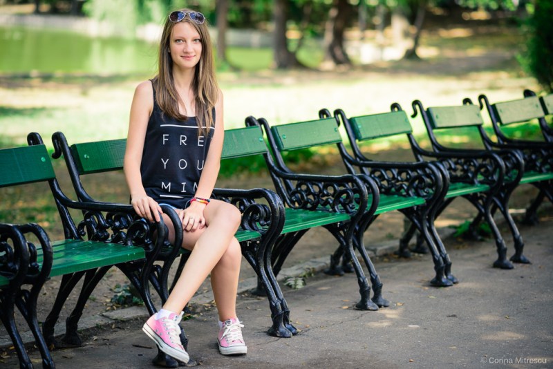 portrait park girl