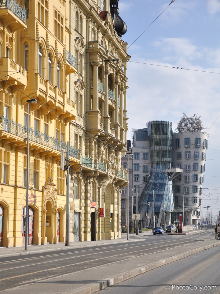 prague, dancing house, fred and ginger