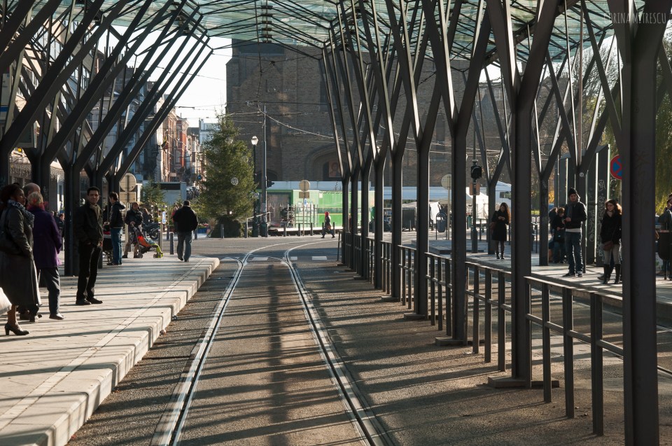 flagey tram station