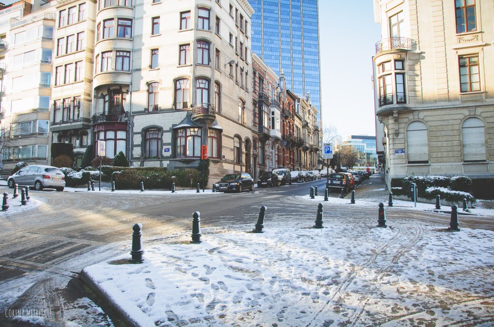 ixelles snow december 2014