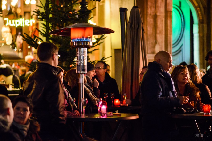 outside restaurant grand place brussels winter