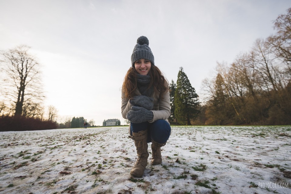 at la hulpe with snow