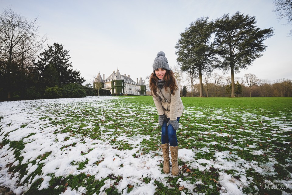 la hulpe castle snow