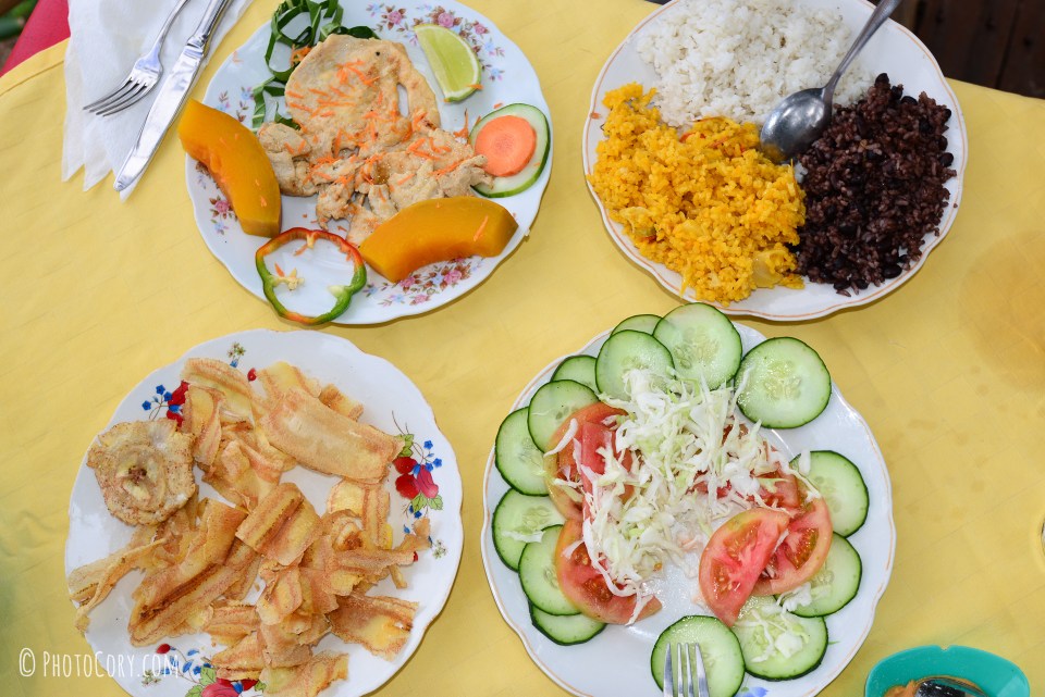 food in cuba rice black beans salad