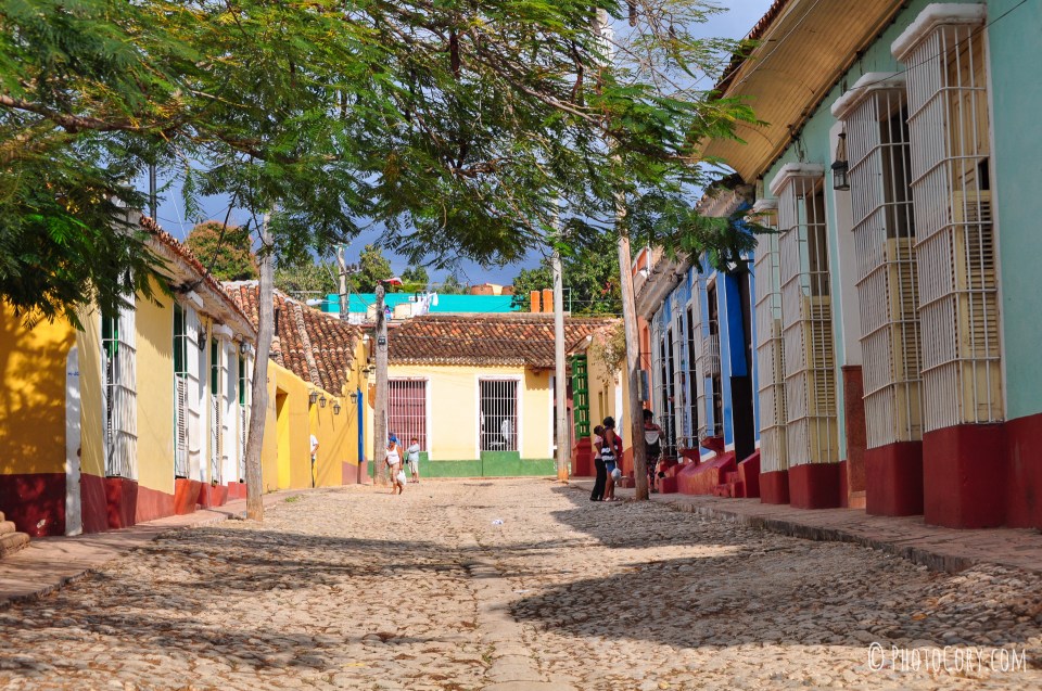 street and houses in cuba trinidad