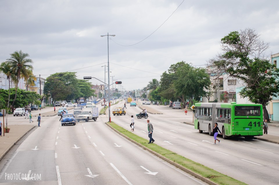 street three lane cuba havana