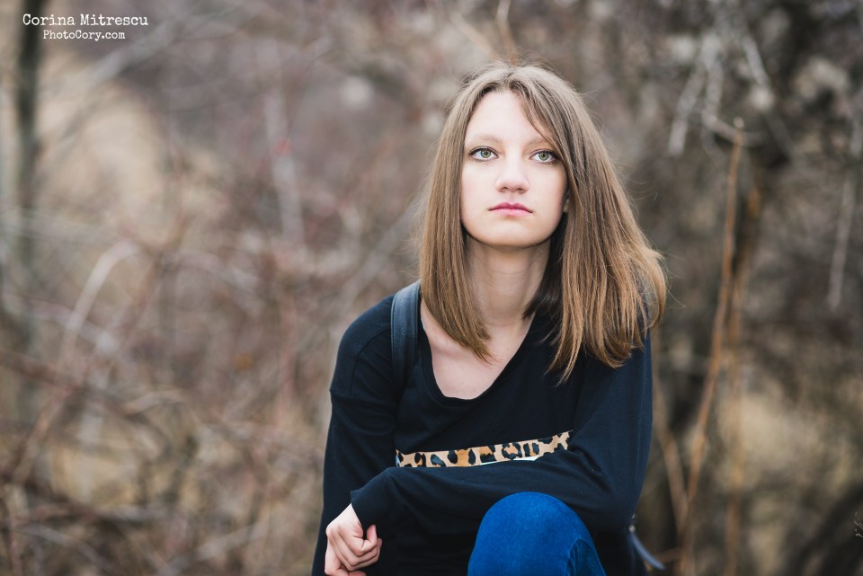 portrait overcast light brown